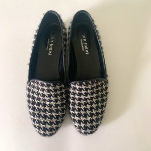 Jon Joseph Gatsby Houndstooth Flat Size 8.5